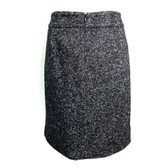 DKNY Tweed Knee Length Lined Pencil Straight Skirt - Picture 4 of 7